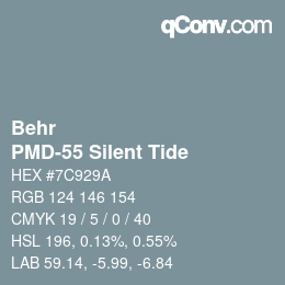 Farbcode: Behr - PMD-55 Silent Tide | qconv.com