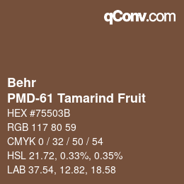 Color code: Behr - PMD-61 Tamarind Fruit | qconv.com