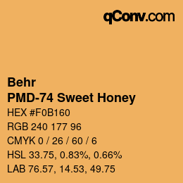 Farbcode: Behr - PMD-74 Sweet Honey | qconv.com