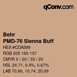 Color code: Behr - PMD-76 Sienna Buff | qconv.com