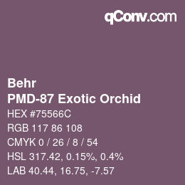 Farbcode: Behr - PMD-87 Exotic Orchid | qconv.com