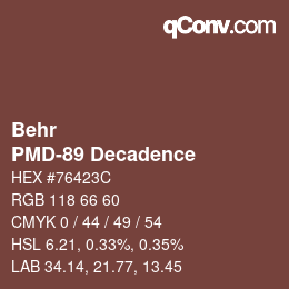 Color code: Behr - PMD-89 Decadence | qconv.com