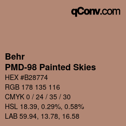 カラーコード: Behr - PMD-98 Painted Skies | qconv.com