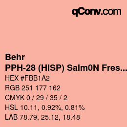 Farbcode: Behr - PPH-28 (HISP) Salm0N Fresco | qconv.com