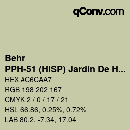 Color code: Behr - PPH-51 (HISP) Jardin De Hierbas | qconv.com