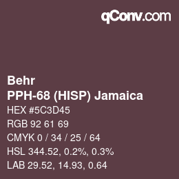 Color code: Behr - PPH-68 (HISP) Jamaica | qconv.com