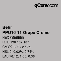 Color code: Behr - PPU16-11 Grape Creme | qconv.com