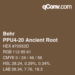 Color code: Behr - PPU4-20 Ancient Root | qconv.com