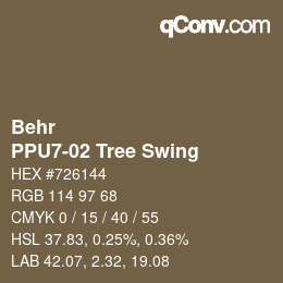 Color code: Behr - PPU7-02 Tree Swing | qconv.com