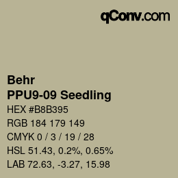 カラーコード: Behr - PPU9-09 Seedling | qconv.com