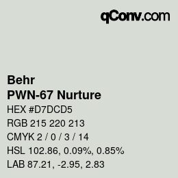 Color code: Behr - PWN-67 Nurture | qconv.com