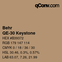 カラーコード: Behr - QE-30 Keystone | qconv.com