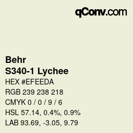 Color code: Behr - S340-1 Lychee | qconv.com