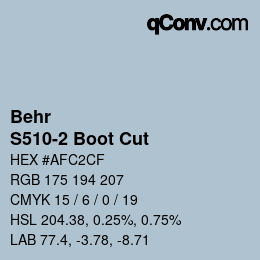 Farbcode: Behr - S510-2 Boot Cut | qconv.com