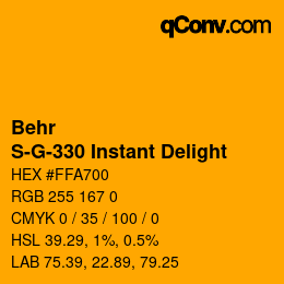 Código de color: Behr - S-G-330 Instant Delight | qconv.com