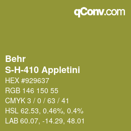 Farbcode: Behr - S-H-410 Appletini | qconv.com