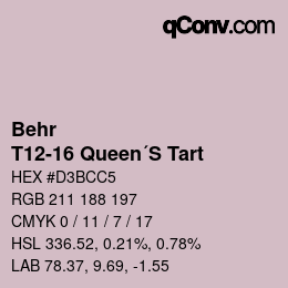 Color code: Behr - T12-16 Queen´S Tart | qconv.com