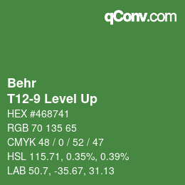 Color code: Behr - T12-9 Level Up | qconv.com