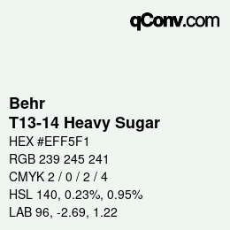 Farbcode: Behr - T13-14 Heavy Sugar | qconv.com