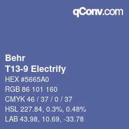 Farbcode: Behr - T13-9 Electrify | qconv.com