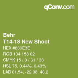Color code: Behr - T14-18 New Shoot | qconv.com