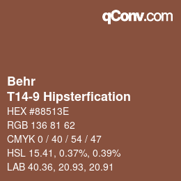 カラーコード: Behr - T14-9 Hipsterfication | qconv.com