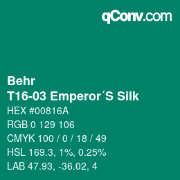 Farbcode: Behr - T16-03 Emperor´S Silk | qconv.com