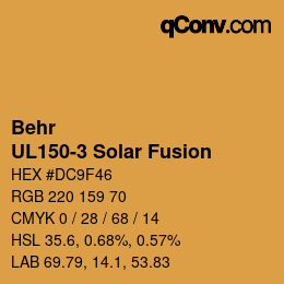 Code couleur: Behr - UL150-3 Solar Fusion | qconv.com