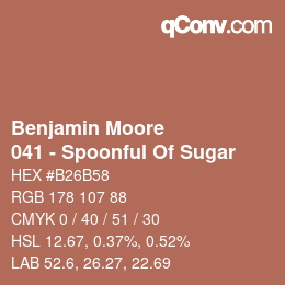 カラーコード: Benjamin Moore - 041 - Spoonful Of Sugar | qconv.com