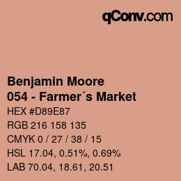 Farbcode: Benjamin Moore - 054 - Farmer´s Market | qconv.com