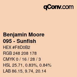 Farbcode: Benjamin Moore - 095 - Sunfish | qconv.com