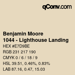 カラーコード: Benjamin Moore - 1044 - Lighthouse Landing | qconv.com