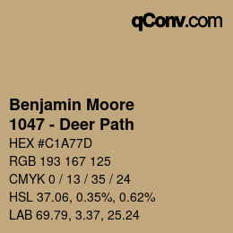 Color code: Benjamin Moore - 1047 - Deer Path | qconv.com