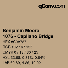 Farbcode: Benjamin Moore - 1076 - Capilano Bridge | qconv.com