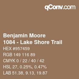Farbcode: Benjamin Moore - 1084 - Lake Shore Trail | qconv.com