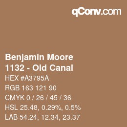 Código de color: Benjamin Moore - 1132 - Old Canal | qconv.com