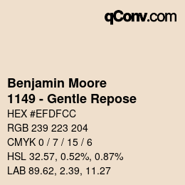 Code couleur: Benjamin Moore - 1149 - Gentle Repose | qconv.com