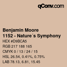 Código de color: Benjamin Moore - 1152 - Nature´s Symphony | qconv.com