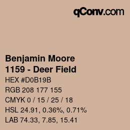 Farbcode: Benjamin Moore - 1159 - Deer Field | qconv.com