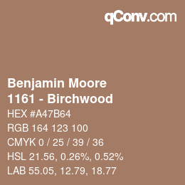 Code couleur: Benjamin Moore - 1161 - Birchwood | qconv.com