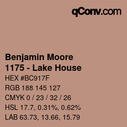 Color code: Benjamin Moore - 1175 - Lake House | qconv.com
