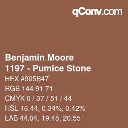 Code couleur: Benjamin Moore - 1197 - Pumice Stone | qconv.com