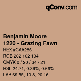 Code couleur: Benjamin Moore - 1220 - Grazing Fawn | qconv.com