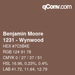 Code couleur: Benjamin Moore - 1231 - Wynwood | qconv.com