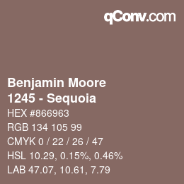 Color code: Benjamin Moore - 1245 - Sequoia | qconv.com