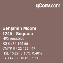 Code couleur: Benjamin Moore - 1245 - Sequoia | qconv.com
