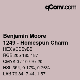 Farbcode: Benjamin Moore - 1249 - Homespun Charm | qconv.com