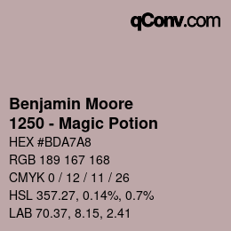 Color code: Benjamin Moore - 1250 - Magic Potion | qconv.com