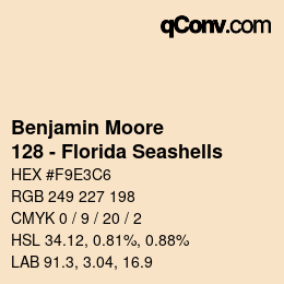 Farbcode: Benjamin Moore - 128 - Florida Seashells | qconv.com