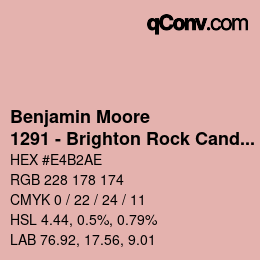 Color code: Benjamin Moore - 1291 - Brighton Rock Candy | qconv.com